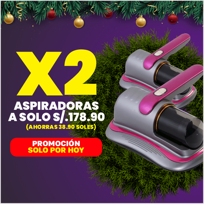 ASPIRADOR PREMIUM ANTIÁCAROS UV®️ CON LUZ ULTRAVIOLETA