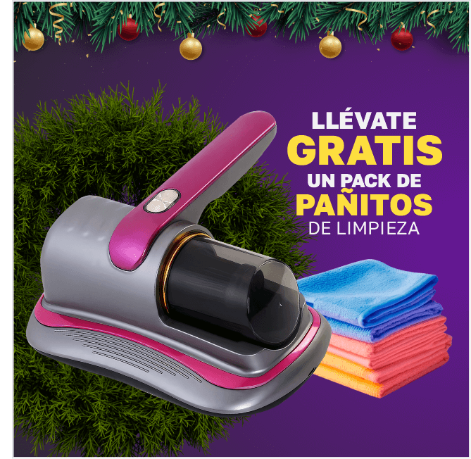 ASPIRADOR PREMIUM ANTIÁCAROS UV®️ CON LUZ ULTRAVIOLETA