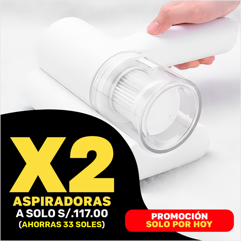 Super Aspiradora de mano AntiÁcaros UV®️ con luz ultravioleta