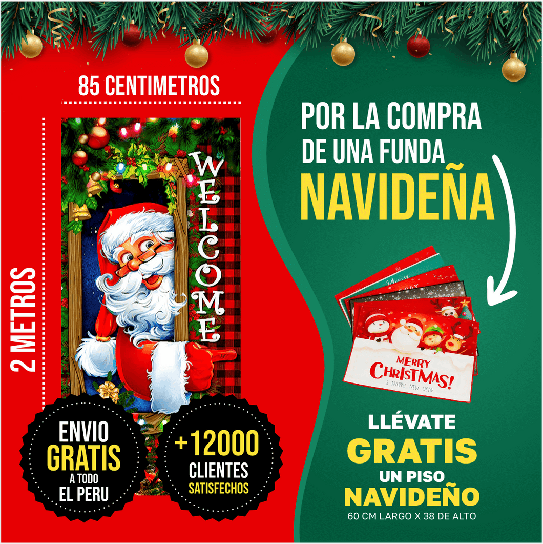 Fundas para puertas con diseños Navideños, ENVIO GRATIS A TODO EL PERÚ